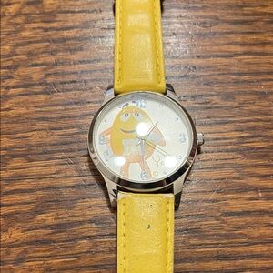 Yellow Kids Watch with Cartoon Character